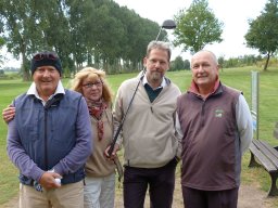 Josef, Caddy Carola, Harald und Marian