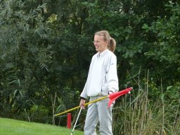 Caddy Kerstin bei der Arbeit