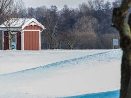 Die Hütte im Schnee!