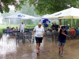 Flucht vor dem Regen